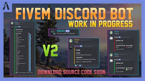 Wip Fivem Discord Bot Source Code V2 Youtube
