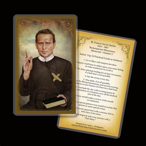 Bl Fr Francis Xavier Seelos Holy Card Portraits Of Saints