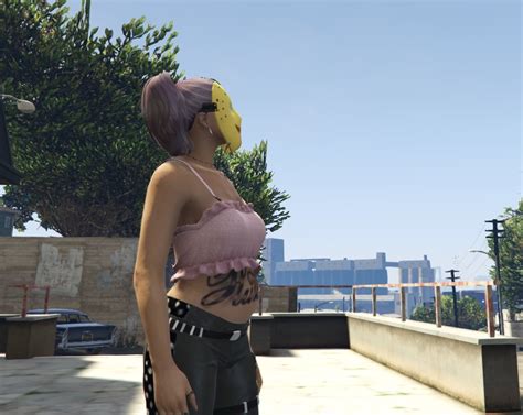 Pregnancy Belly Mp Female Works With Bikini And Pants To Fit Gta5