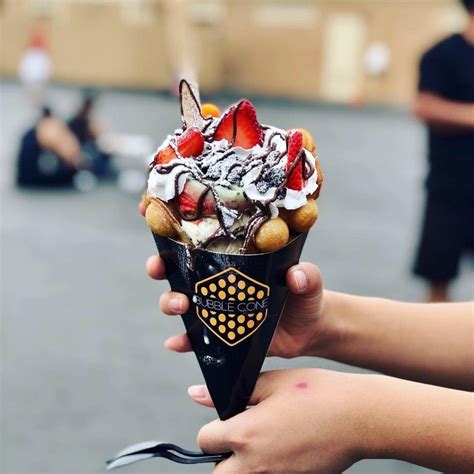 New Food Truck Serves Up Bubble Waffle Cones Stuffed With Ice Cream