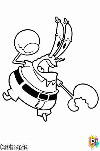 Spongebob Coloring Pages Mr Krabs Angry Colouring
