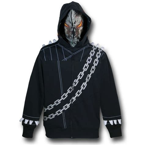 Kamen rider w 3 lightweight hoodie. Ghost Rider Masked Costume Hoodie