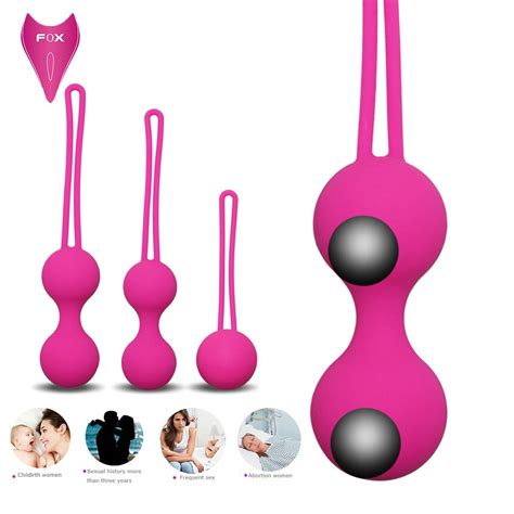 buy 3 pcs set silicone smart ball kegel balls ben wa kegel muscle trainer vaginal geisha ball