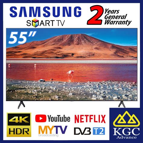 Samsung Tu7000 4k Crystal Uhd Smart Tv 55 Ua55tu7000kxxm Shopee