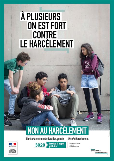 Lutte Contre Le Harcèlement Campagnes De Sensibilisation Ministère De Leducation Nationale