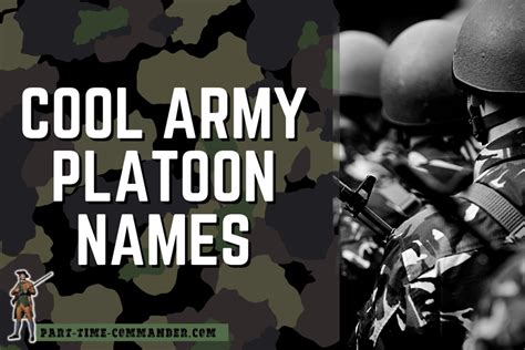 Cool Army Platoon Names Tips Ideas And Examples
