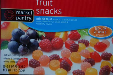 What My Kids Are Eating Fruit Snacks From Market Pantry