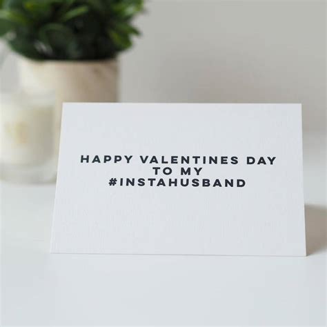 Insta Husband Funny Valentines Day Card By Sweetlove Press