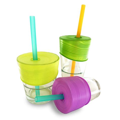 Universal Silicone Straw Lids Bpa Free Cup Covers For Kids Limegreen