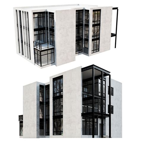 Residential Building No34 3d Model For Vray Corona