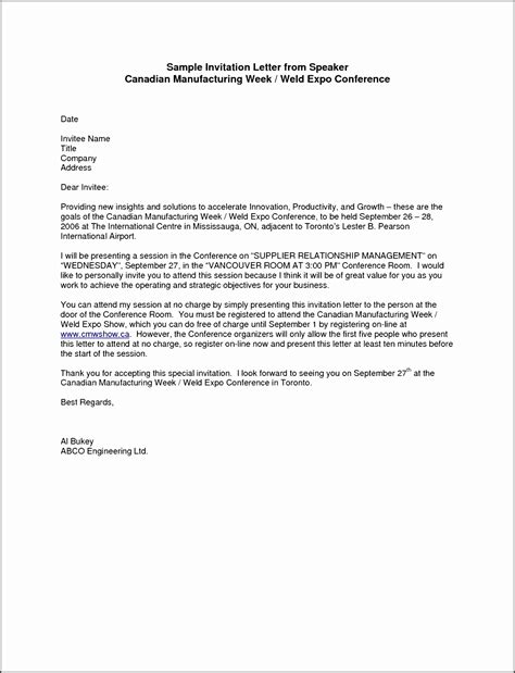 8 formal Invitation Letter for Wedding - SampleTemplatess