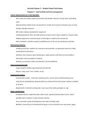 Pesticides are regulated to minimize. ServSafe Chapter 9 - Student PP Notes.docx - ServSafe ...