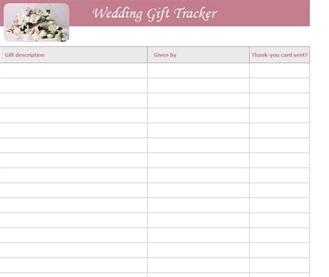 After a year of watching people delay or cancel weddings due to the pandemic, with things finally returning to normal. Wedding Gift List Template | Free Wedding Gift List Template