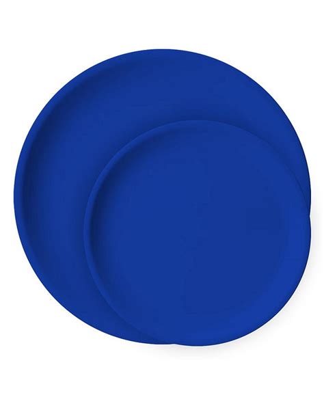 Smarty Had A Party Light Blue Flat Round Disposable Plastic Dinnerware