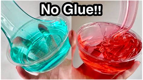 1 Ingredient Slime 💧 No Glue Slimes Youtube