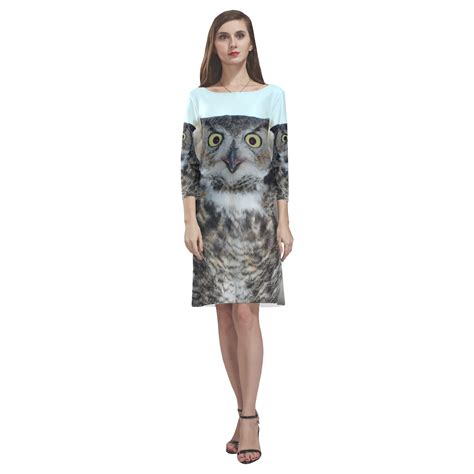 Owl By Martina Webster Rhea Loose Round Neck Dressmodel D22 Round