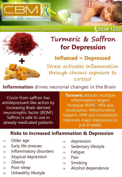 Turmeric Saffron For Depression Correct Body Maintenance