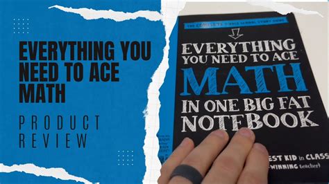 Everything You Need To Ace Math In One Big Fat Notebook Product Review YouTube