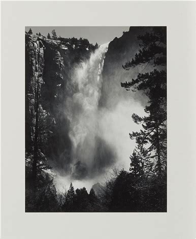 Bridalveil Fall Yosemite National Park California By Ansel Adams On Artnet
