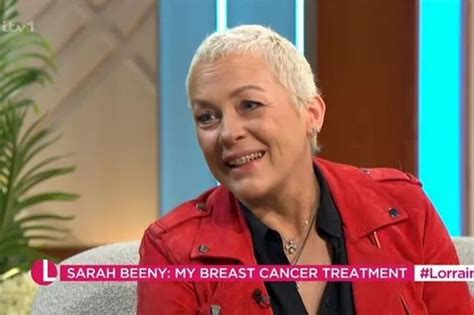 sarah beeny issues fresh cancer update on itv lorraine ahead of tv return birmingham live