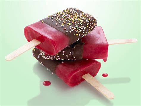 Raspberry And Chocolate Ice Lollies Annabel Karmel