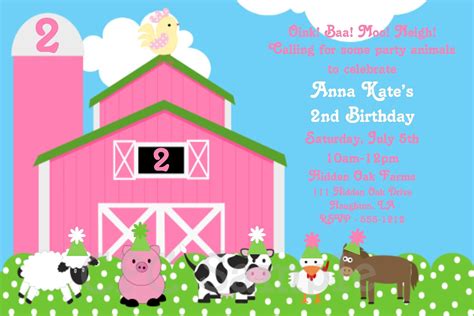 Farm Birthday Invitations Ideas Free Printable Birthday Invitation Templates Bagvania