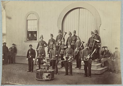 Band Of 10th Veteran Reserve Corps Washington Dc April 1865