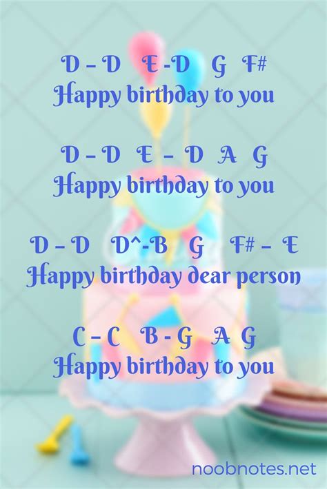 Happy Birthday Traditional Music Notes For Newbies Happy Birthday