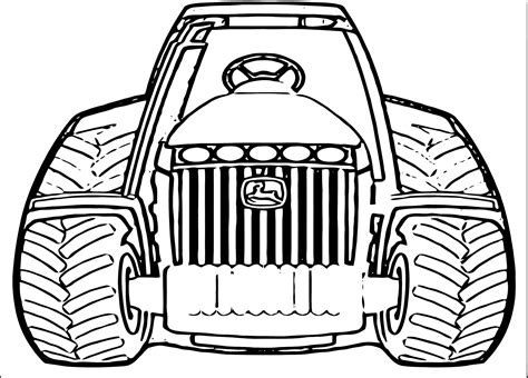 John Johnny Deere Tractor Coloring Page Wecoloringpage 65