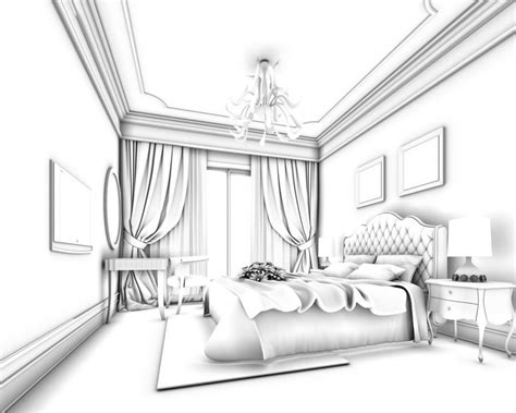 3d Bedroom Sketch At Explore Collection Of 3d
