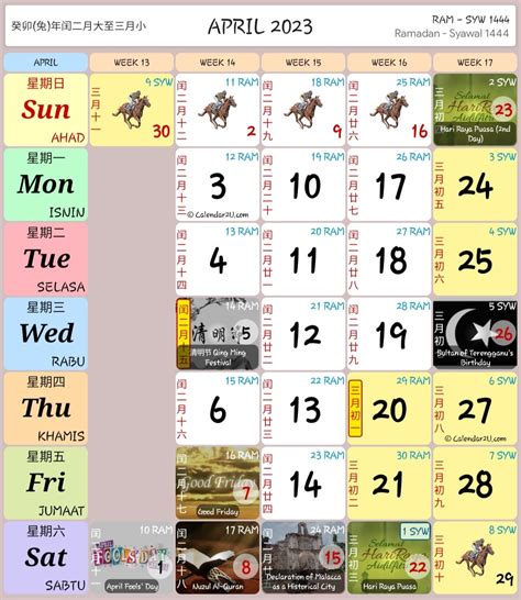 Kalendar Kuda 2023 Senarai Cuti Umum Dan Cuti Sekolah Flipmy