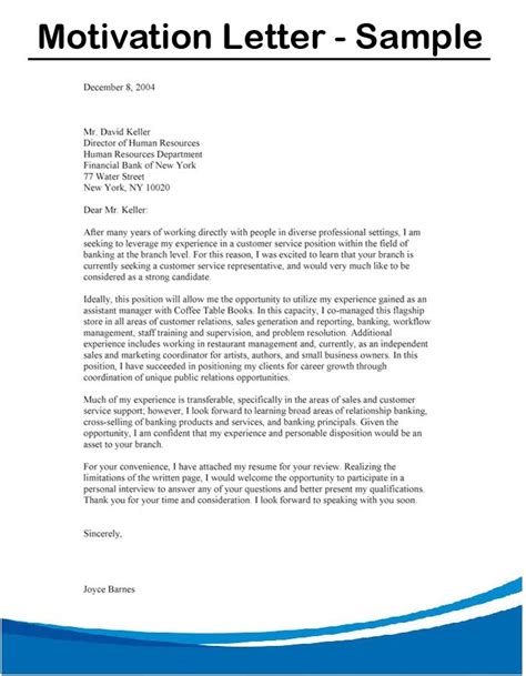 Motivation Letter For Job Application Sample With Examples - Vrogue