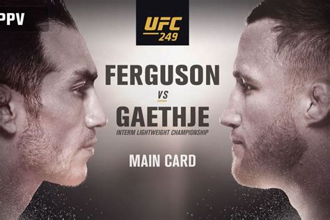 Check spelling or type a new query. Fight Tonight || UFC 249 FULL FIGHT CARD Ferguson vs. Justin Gaethje &Cejudo vs Cruz - 2Spoort