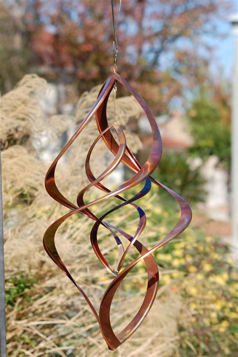 Double Infinity Copper Wind Spinner 16 20 24 Inch Long Etsy