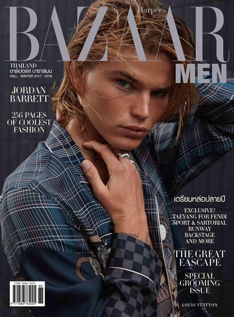 Jordan Barrett Stars In Harper S Bazaar Thailand Men Fw Cover Story