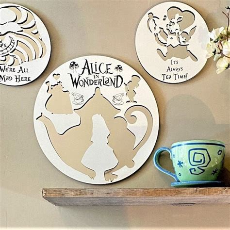 Alice In Wonderland Wall Mirror Etsy