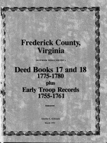 Frederick County Virginia Deed Books Abstracted V 06