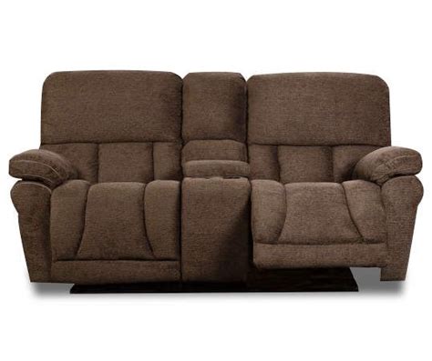 Broyhill Wellsley Leather Power Reclining Console Loveseat Big Lots
