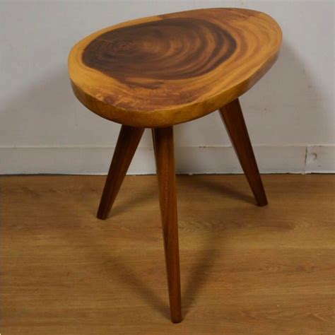 Get the best deals on wood round coffee tables. Vintage Monkey Pod End Table | Chairish