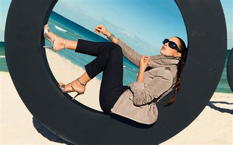 Style Sunglasses Lauren Budd Model Beach Bracelet Sea 1080p