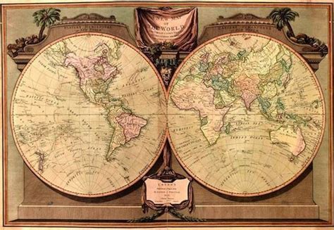 The New World 1562 Historic Exploration Map America Map Map Vintage Map