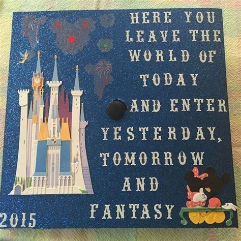 32 Jaw Dropping Disney Graduation Caps | Disney graduation cap, Disney