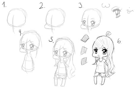 An Easy Way To Draw My Chibi Style C By Applelove Chan On Deviantart