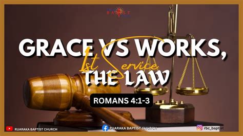 Grace Vs Works The Law 1st Service 16 10 2022 Youtube