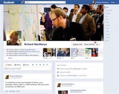 First Look Facebooks New Timeline Design Readwrite
