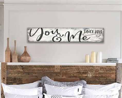 You And Me Wood Wall Decor Wall Sign Rusticly Inspired Signs