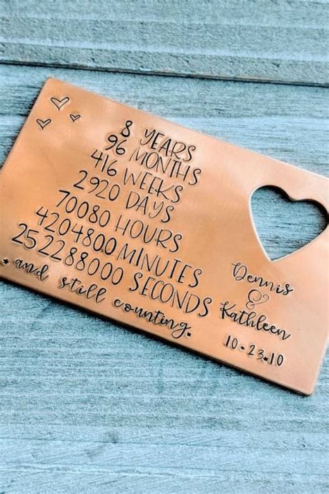Fabulous 8 Year Anniversary Gift Ideas | 8 year anniversary gift