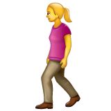Woman Walking Emoji Emoji Woman Walking Meaning