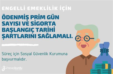 Engellilerde Emeklilik Şartları - Hesapkurdu.com