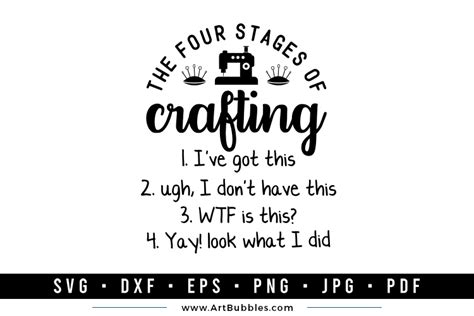 4 Stages Of Craft Svg